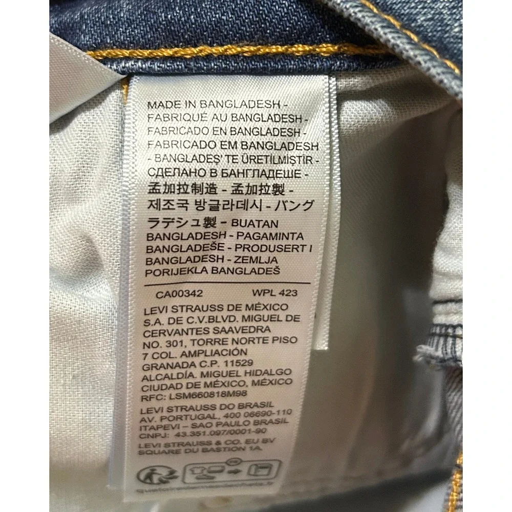 Levi's 511 Slim Jeans Mens 36x34 Blue Stretch Denim NEW Classic Casual Workwear